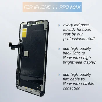 Pantalla AMOLED para el IPhone 11 Pro MAX LCD 3D Touch Digitalizador de Pantalla LCD para el IPhone 11 Pro OLED de Reemplazo de Piezas de Montaje