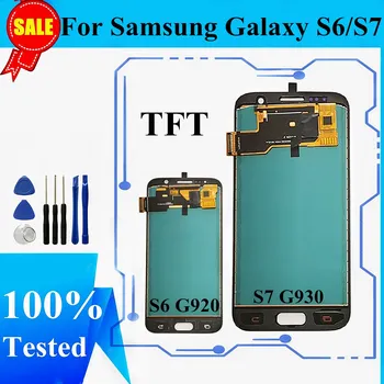 Pantalla LCD Para Samsung Galaxy S6 G920 S7 G930 la Exhibición de TFT LCD de Pantalla Táctil Digitalizador Para Samsung S6 S7 Pantalla LCD