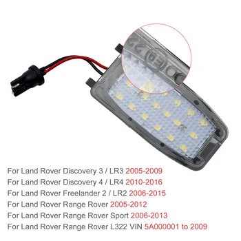 Par LED de Visión Trasera Espejo Bajo Charco de Luz Para Land Rover Discovery Freelander LR2 LR3 LR4 Range Rover L322 Deporte