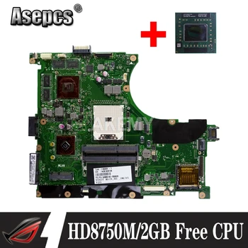 Para Asus N56V N56VM N56VB N56V N56VJ N56VV portátil de la placa madre placa base del trabajo original HD 8750M/2 gb Gratis de 4 núcleos a 3,2 GHZ de la CPU
