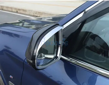 Para BMW X3 G01 X4 G02 X5 G05 X7 G07 2018 2019 Ala Espejo Sombrero de Lluvia de Recorte de la Vista Posterior Anti Lluvia Panel de Accesorios de Automóviles