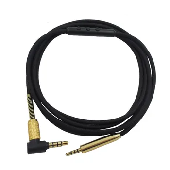 Para Bose QC25 QC35 2.5 Y50 los circuitos y40 live2 pares de 3.5 alambre del cable de los auriculares Cable con Micrófono Control de Volumen Remoto para iPhone Android
