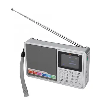 Para D2 Portátil de Radio DAB Digital de Radio FM Pantalla a Color con Bluetooth Altavoces TF Tarjeta de AUX MP3 Reproductor de Grabación estéreo de auriculares con radio