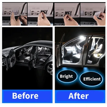 Para el - 2019 Chevrolet Impala Blanco accesorios del coche Canbus Libre de Error LED de Luz Interior, Luz de Lectura Kit Mapa de la Cúpula de la Licencia de La