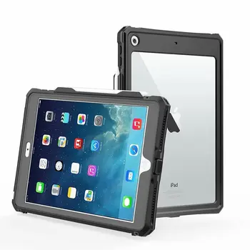 Para el iPad de 7 de Generación de Caso， iPad 10.2 Caso Impermeable de 2019, IP68 Certificado de Protección a prueba de Polvo a prueba de Golpes Sellado Completo Caso