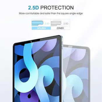 Para el iPad de Apple Aire 4 2020 10.9 pulgadas de Pantalla de Cristal Templado Protector de la Cubierta a Prueba de Explosión de la Tableta de la Pantalla de Cine