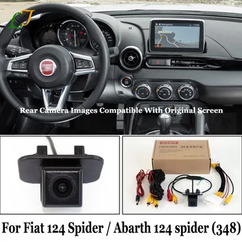 Para FIAT Abarth 124 spider 348 2017 2018 2019 2020 2021 Original HD de pantalla de Visión Trasera de Copia de seguridad de Cámara de marcha atrás Con Conector
