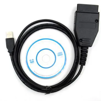 Para Fiat Escáner OBD/ OBD2 Lector de Código de Diagnóstico USB Escáner de Código/Tester y Para Fiat KM de Kilometraje de la Herramienta de la Corrección del Cable