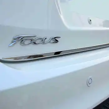 Para Ford Focus-2018 Portón trasero de la Puerta Trasera de la Tapa Inferior Moldura Moldura de Acero Inoxidable de nuevo moldura de la puerta de los Accesorios del coche