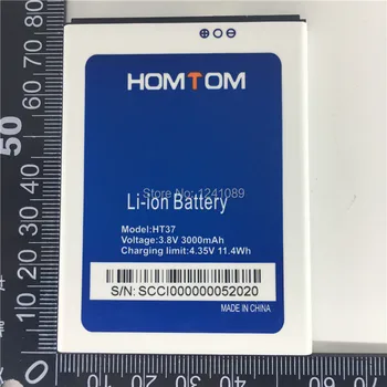 Para HOMTOM HT37/HT37 pro de la batería 3000mAh de la calidad Original de Largo tiempo de espera de la batería del teléfono Móvil Original de calidad