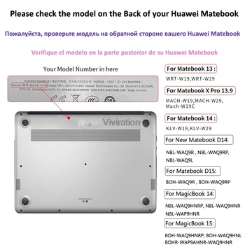 Para HUAWEI MateBook 13 14 Pulgadas/ MateBook X Pro 2019 13.9 Pulgadas/D14/D15 Duro Shell Cubierta Para el ordenador Portátil Huawei Honor Magicbook 14 15