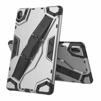 Para Huawei MediaPad M6 Caso de 8,4 pulgadas 2019 Protección a prueba de Golpes de la Armadura de TPU+de la PC Portátil de Mano Correa de Soporte de la Cubierta de la Tableta