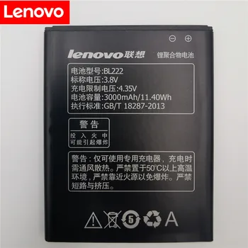 Para Lenovo S660 batería BL222 3000mAh gran capacidad de Li-ion de Reemplazo de la Batería para Lenovo S660 S668T Smart Phone+