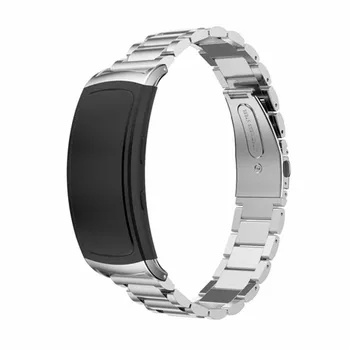 Para Samsung Gear Fit 2 Pro Reemplazo de la correa de reloj de Lujo de acero inoxidable Correa de reloj de Pulsera Samsung Gear Fit2 de la banda de reloj