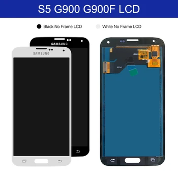 Para Samsung S5 LCD G900F Pantalla LCD de Pantalla Táctil Digitalizador Asamblea Compatible para Samsung Galaxy S5 G900 G900M G900A LCDs
