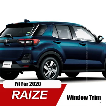 Para Toyota Raize 2020 Accesorios Coche Reborde de la Ventana de la etiqueta Engomada de Acero Inoxidable 6pcs