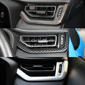 Para Toyota RAV4 RHD 2019 2020 de la Consola central de Lado de la Condición del Aire de Ventilación de la Cubierta de Salida del Guarnecido Interior de Fibra de Carbono, Accesorios para el Coche