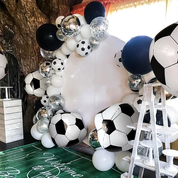 Partido de fútbol de Niños de la fiesta de Cumpleaños Decoración de Adultos Globo arco de Deportes Chico tema de fútbol a favor del partido de pelota de fútbol