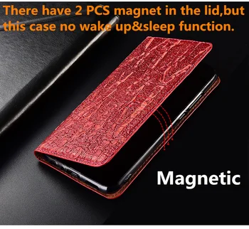 Patrón de cuero genuino magnético de la caja del teléfono de la tarjeta de la ranura para Xiaomi Redmi Nota 9 Pro Max/Redmi Nota 9 Pro teléfono de la funda de coque Funda