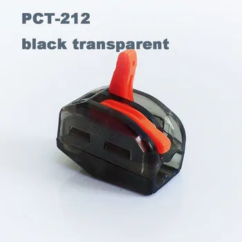 PCT-212 transparente nuevo tipo rápido cable de Conexión Universal Compacto conecte el cableado de alimentación de alambre Conector push-in del Bloque de Terminales