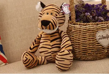 Pequeño lindo suave de la felpa del tigre de juguete de peluche nuevo tigre de regalo la muñeca sobre 25cm