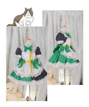 [Personalizado] Anime Love Live Kotori Minami Traje De Maid Lolita Vestido Completo Conjunto De Traje De Cosplay De Halloween Envío Gratis Nuevo