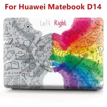 Personalizado Cerebro Mate funda para Huawei Matebook D14 Caso 2020 Duro de la caja del ordenador Portátil para Magicbook 14 Matebook D 14 Accesorios Funda