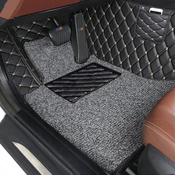 Personalizado de cuero de Coche alfombras de Piso Para TOYOTA Land Cruiser 100 200 prado 2002-2016 2017 2018 2019 coche alfombras de coche de estilo