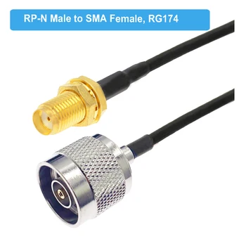 Personalizado de la RP N Macho a RP SMA Hembra Adaptador de RF Coaxial RG174 Extensión de Cable de RF Puente de la Coleta para 4G LTE Router Inalámbrico de la Puerta de enlace