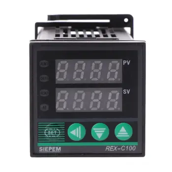 PID Controlador de Temperatura Digital REX-C100 0 A 400degree K Tipo de Entrada de señal de Salida SSR Controlador de Temp