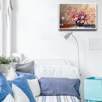 Pintado a mano de Flores de Fotografías Para el Hogar de Diseño Para el Dormitorio, Sala de estar Decoración de Pinturas Decoración de la Pared