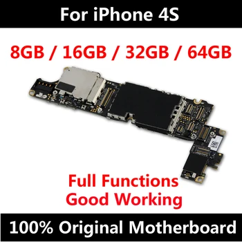 Placa madre Para el iPhone 4 4S 5 5C 5S 6P 7P 7 de la Placa base Desbloqueado Versión Oficial de la placa Lógica Con Sistema operativo Sin Touch ID