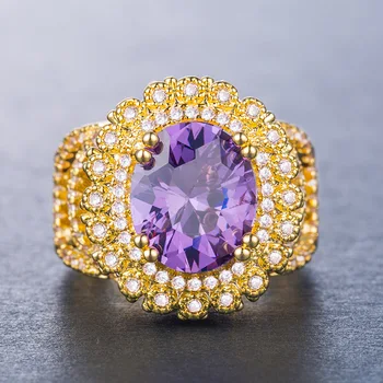 Plata 925 anillo de oro anillo de Diamantes de la Moda de señora anillo de Regalo tesoro del Traje de la joyería de Lujo de la joyería de oro Rosa de crystalB1125