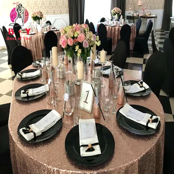 Plaza de lentejuelas mantel de brillo de la cubierta de la mesa redonda bordado de Lentejuelas mantel decoración para la fiesta de navidad de la boda 6.3
