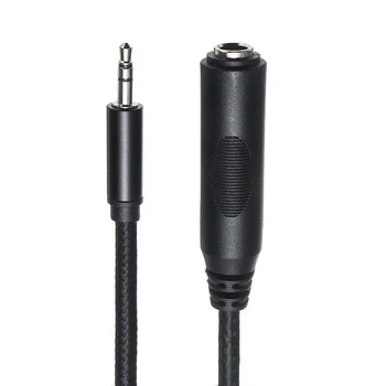 Pohiks 1pc 3.5 mm 1/8 de Pulgada Macho 6.35 mm 1/4 de Pulgada Adaptador Hembra Cable Durable 24K chapado en Oro Convertidor de Audio, Cables de