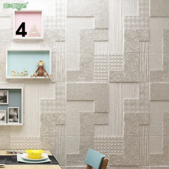 Popular de mármol de la película de piedra de la pared de ladrillo de papel 3d de espuma de azulejo de la pared de la etiqueta engomada para el dormitorio de la decoración de pared de TV de fondo decoración de la pared