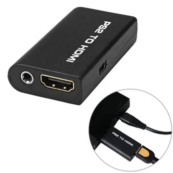 Portátil para PS2 a HDMI de Audio y Vídeo Convertidor Adaptador AV Cable HDMI Para PlayStation 2 Plug and Play Partes