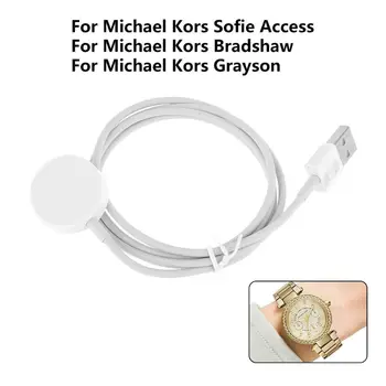 Portátil Soporte de Carga Muelle de Reloj Inteligente Cargador Cable para Michael Kors Acceso Smartwatch Accesorios