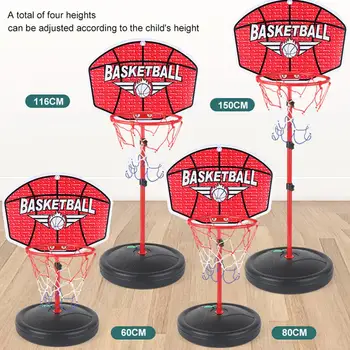 Portátiles a los Niños de los Niños de Baloncesto Stand de Juguetes Ajustable de la Altura de la Cesta de Rejilla Interior para Niños al aire libre Inflable de los Juegos de Bola de Juguete