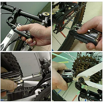 Portátiles De Alta Calidad Biycle Herramienta Destornillador Kit De Motocicleta 16 En 1 Bicicleta Multifuncional Herramienta De Reparación De Conjunto