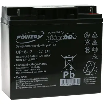 Powery batería de GEL 12V 18Ah