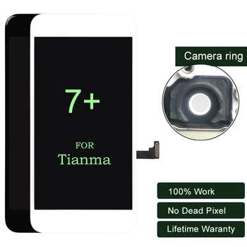 Premium 10PCS Para iPhone 7 Plus Pantalla LCD Para Tianma Con Digitalizador de Pantalla Táctil de 5.5 Pulgadas Con 3D de la Pantalla Táctil