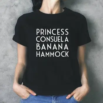 Princesa Consuela Banana Hammock las Mujeres de la Moda de la Camiseta de Verano Hipster Camiseta de Mujer de Manga Corta Casual T-shirt de las Mujeres Tops
