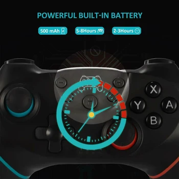 Pro Controlador para Juegos Interruptor de Bluetooth Gamepad Inalámbrico Vibración de la palanca de mando Para la consola Nintendo de la Consola del Conmutador de Doble Motores