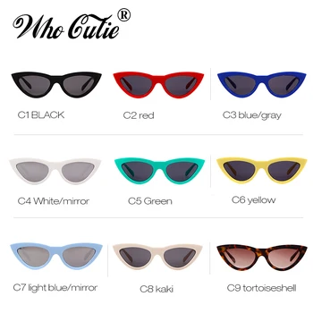 QUE HERMOSURA de gran tamaño Retro Cat Eye Gafas de sol de las Mujeres de la Marca de Diseñador de la Vendimia de la Moda Femenina Espejo de la Lente de Gafas de Sol de Tonos 643