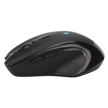 Ratón inalámbrico Bluetooth 3.0 6D 1600Dpi Para Pc Gaming Mouse Óptico Sin Batería de Plástico Negro