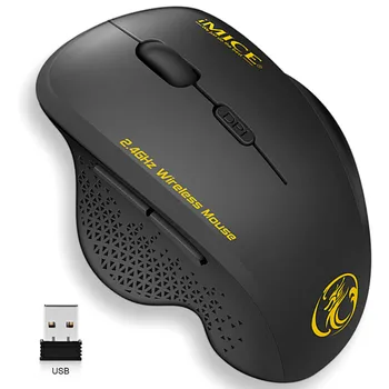 Ratón inalámbrico Ratón de la Computadora Gamer Wireless Gaming Mouse Ergonómico Mause 6 Botones USB, Óptico, Juego de Ratones Para Ordenador PC Portátil