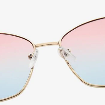 RBRARE Nueva 2021 Gran Marco de Gradiente de Gafas de sol de las Mujeres de la Vendimia del Metal de Lujo Irregular Gafas Retro Oculos De Sol Feminino UV400
