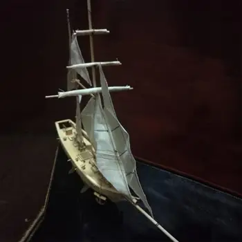 RCtown 1:100 Escala de Madera de Madera de barco de vela de Barco de Kits de Hogar BRICOLAJE Modelo de la Decoración del Hogar Barco de Juguete de Regalo para los Niños zk30