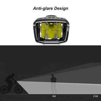 Recargable Bicicleta Luz Delantera Inteligente de la Inducción LED Faro Para el alemán Estándar Impermeable MTB Bicicleta de Carretera Bicicleta Linterna